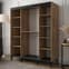 Chestnut 180cm Genoa II Mirrored Sliding Wardrobe with 2 Doors