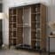 Chestnut 180cm Genoa II Mirrored Sliding Wardrobe with 2 Doors