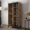 Genoa III Chestnut Oak Sliding Mirrored Wardrobe with 2 Doors - 100cm Storage Solution