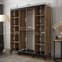 Genoa III Chestnut Oak Mirrored Sliding Wardrobe - 150cm, 2 Doors with Shelves and Rails