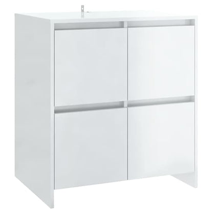 Gilon High Gloss Sideboard With 4 Doors 2 Shelves In White