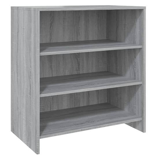 Gilon Wooden Sideboard With 4 Doors 2 Shelves In Grey Oak