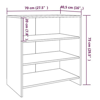 Gilon Wooden Sideboard With 4 Doors 2 Shelves In Grey Oak