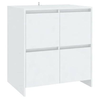 Gilon Wooden Sideboard With 4 Doors 2 Shelves In White