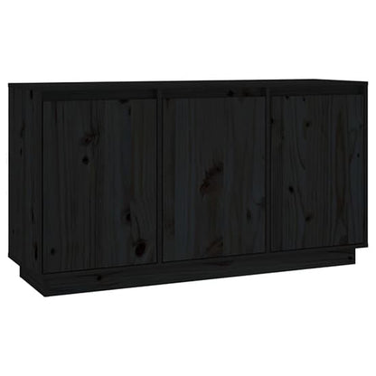 Griet Pine Wood Sideboard With 3 Doors In Black