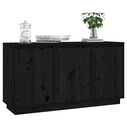 Griet Pine Wood Sideboard With 3 Doors In Black