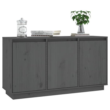 Griet Pine Wood Sideboard With 3 Doors In Grey