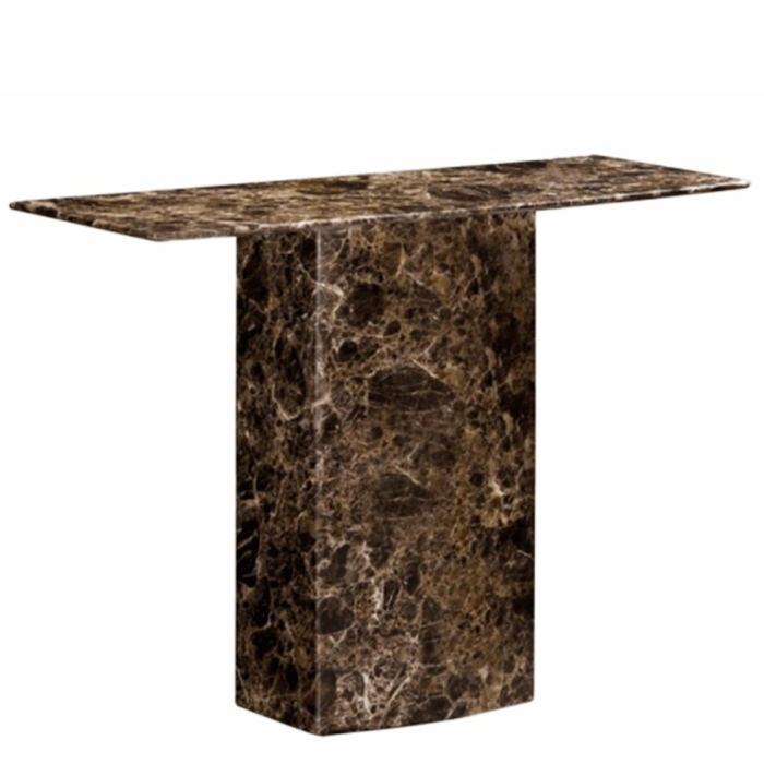 Kolachi Marble Console Table – Natural Stone Elegance with Lustrous Lacquer Finish