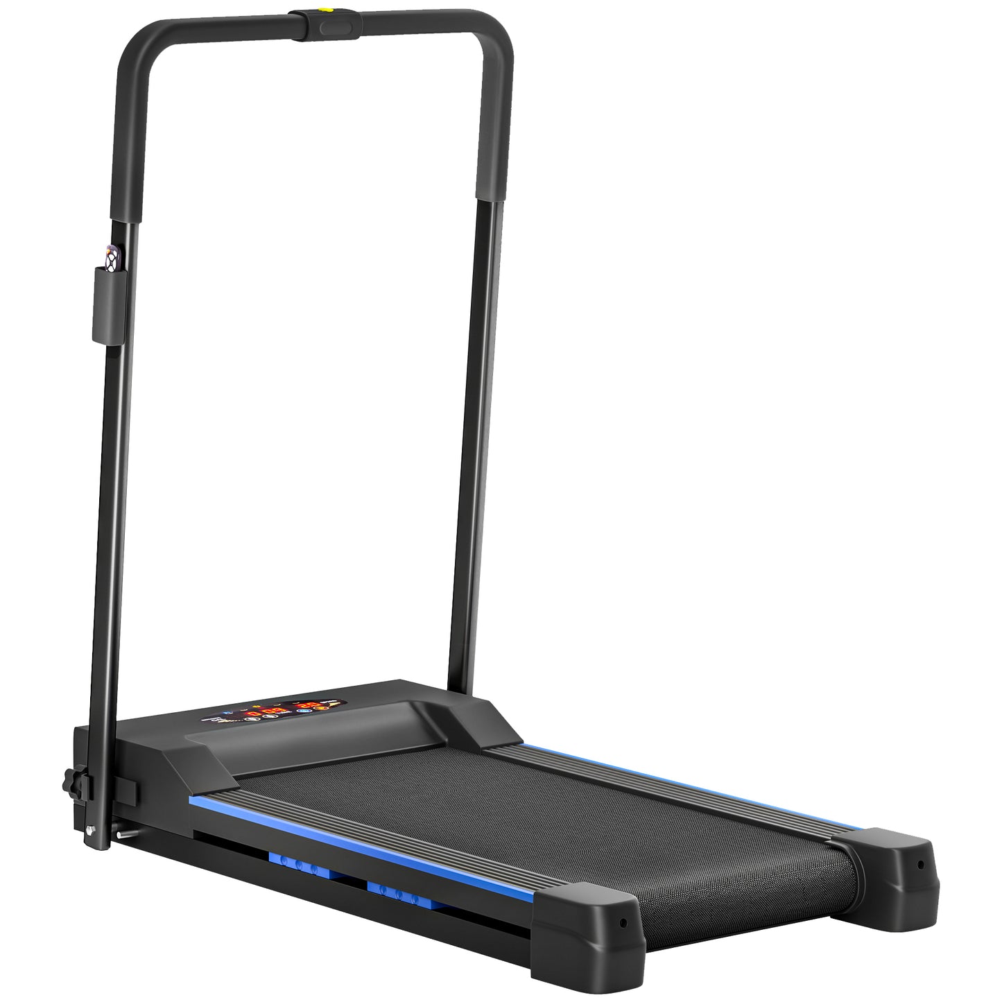 HOMCOM olding Motorised Home Treadmill Walking Machine with LCD Monitor, Blue