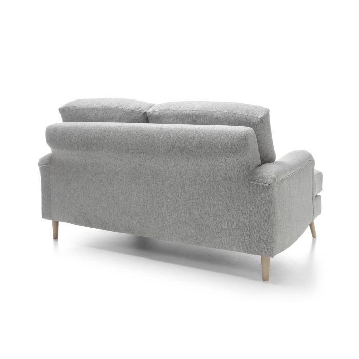 Ponting Chenille 2 Seater Sofa - Light Grey Fabric