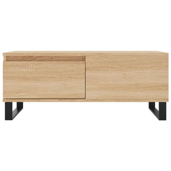 Sonoma Oak Coffee Table with Drawer - Modern Wooden Design for Living Room