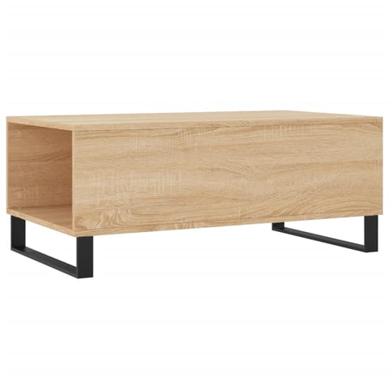 Sonoma Oak Coffee Table with Drawer - Modern Wooden Design for Living Room