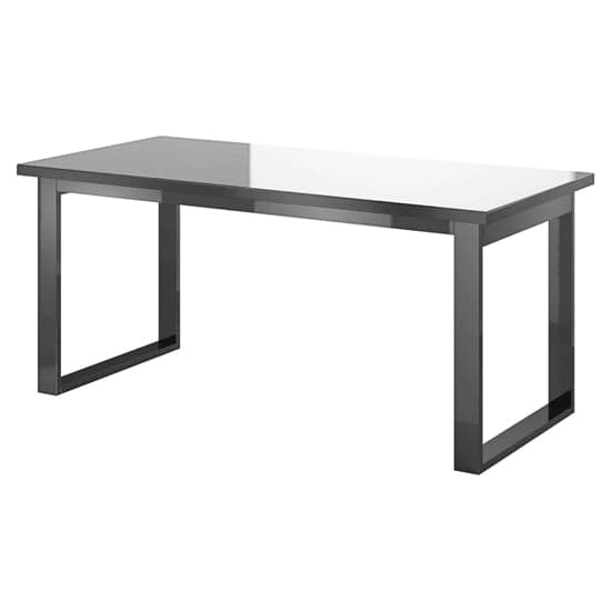 Herrin Extending Glass Top Dining Table In Grey