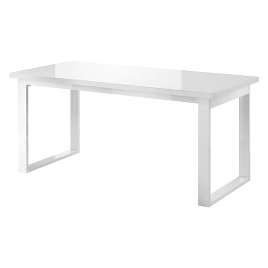 Herrin Extending Glass Top Dining Table In White