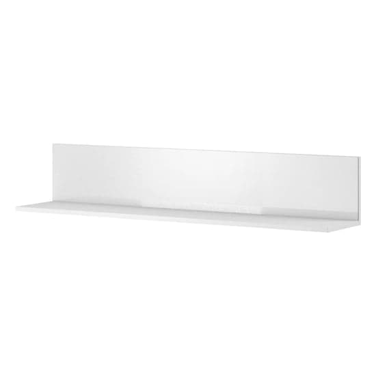 Modern White Glass Wall Shelf by Herrin - Stylish and Functional Home Decor Solution