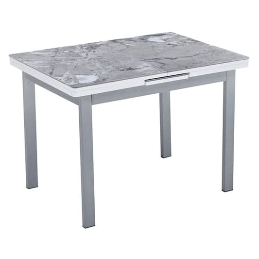 Hervey Extending Sintered Stone Dining Table 150cm In Grey