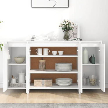 Hestia Wooden Sideboard With 4 Doors In White