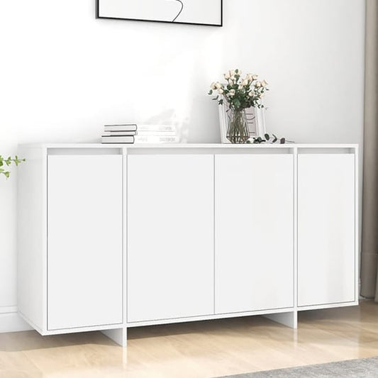 Hestia Wooden Sideboard With 4 Doors In White