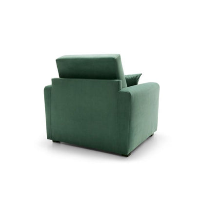 Bristol Velvet Armchair 1 Seater Sofabed - Green Fabric