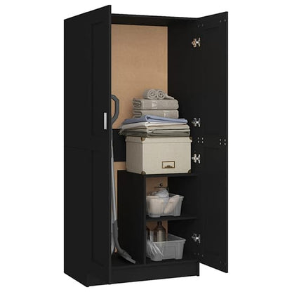 Inara Wooden Wardrobe With 2 Doors In Black