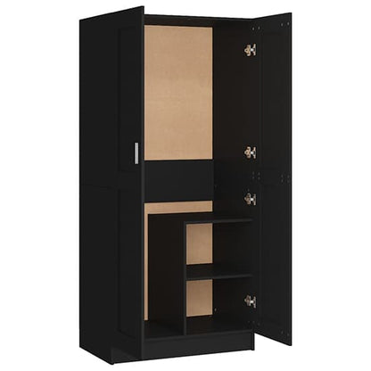 Inara Wooden Wardrobe With 2 Doors In Black