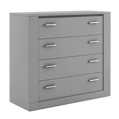 Ionia Wooden Chest Of 4 Drawers In Matt Grey