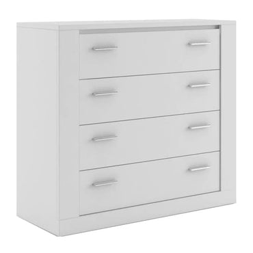 Ionia Wooden Chest Of 4 Drawers In Matt White