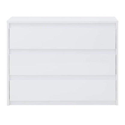 Iowa High Gloss Chest Of 3 Drawers In White