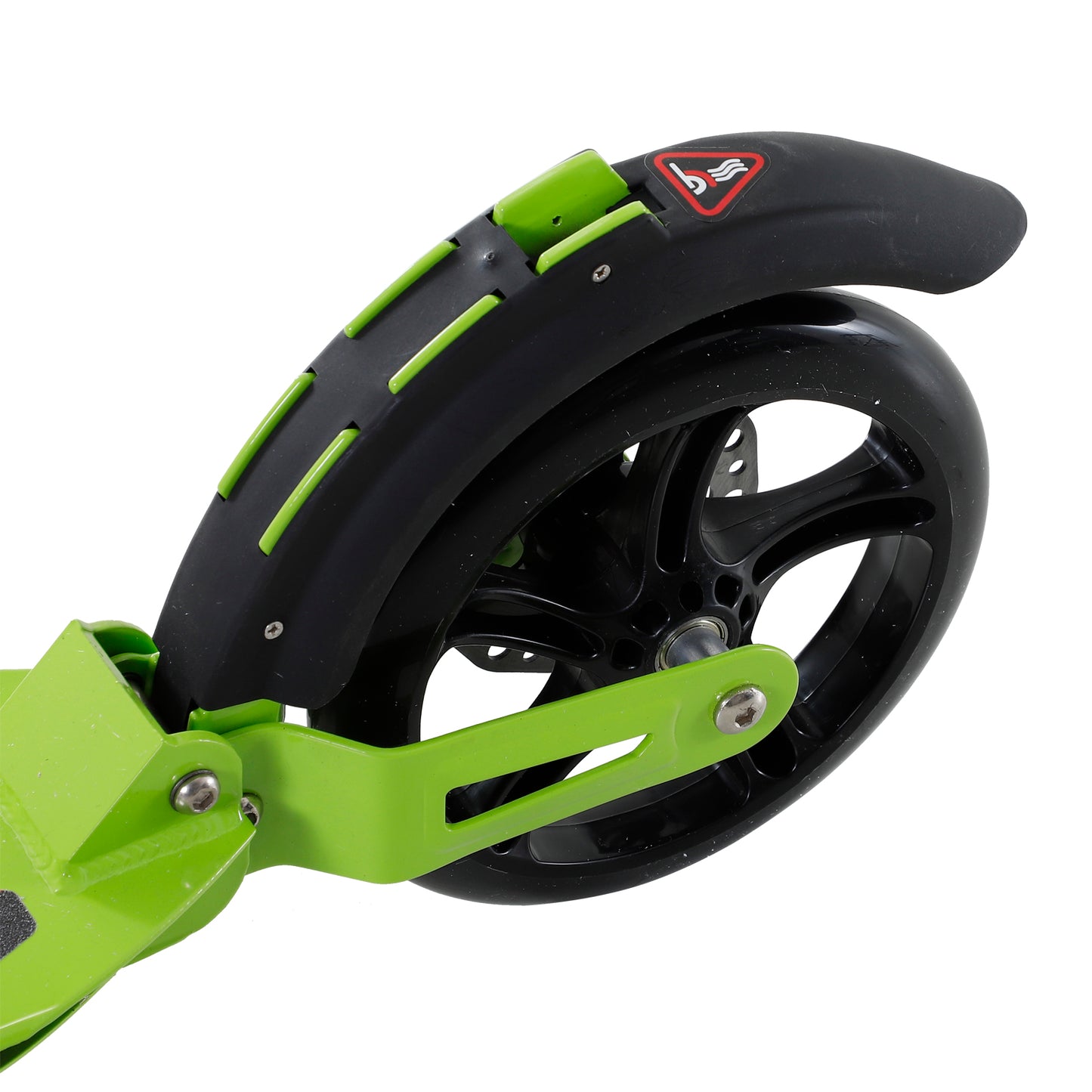 HOMCOM ick Scooter, Folding 2 Wheel Scooter for 14+ Teens Adults, with Dual Brake System, Dual Suspension, 230mm Big Wheels, 3 Adjustable Handlebar, up to 100KG, Green