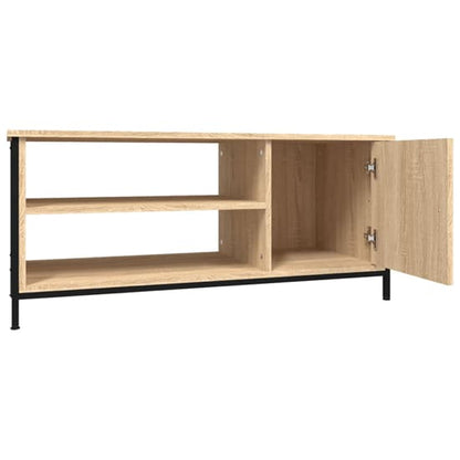 Furco Isabelle Sonoma Oak TV Stand with Storage Door and Shelf for Living Room