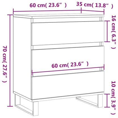 Kacia High Gloss Chest Of 3 Drawers In White