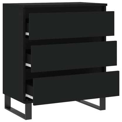 Kacia Wooden Chest Of 3 Drawers In Black