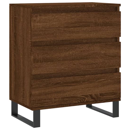 Kacia Wooden Chest Of 3 Drawers In Brown Oak