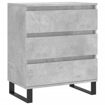 Kacia Wooden Chest Of 3 Drawers In Concrete Effect