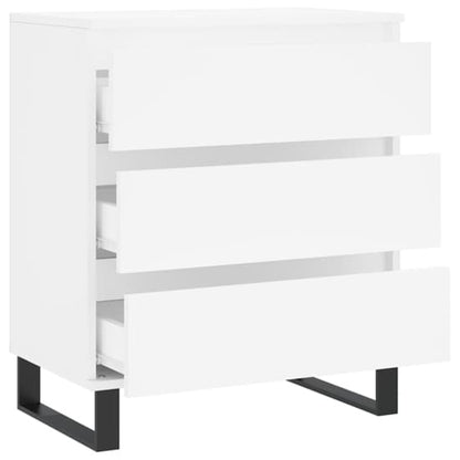 Kacia Wooden Chest Of 3 Drawers In White