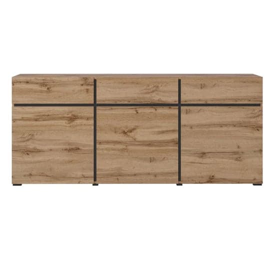 Kodak Wooden Sideboard With 3 Doors 3 Drawers In Wotan Oak