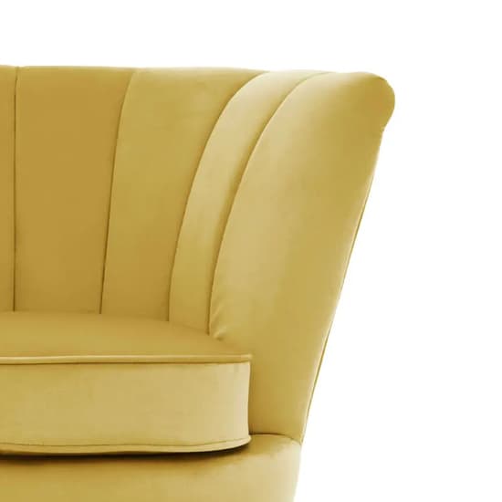 Lagos Velvet Accent Chair In Pistachio