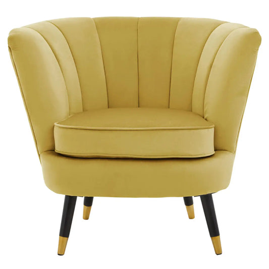 Lagos Velvet Accent Chair In Pistachio