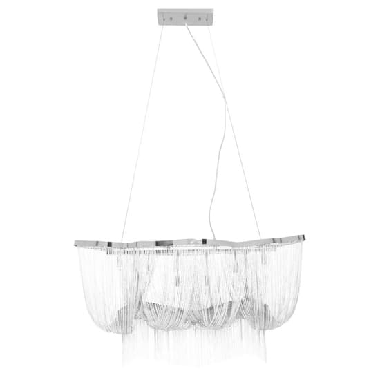 Larisa Chrome 6-Bulb Basket Pendant Light for Modern Home Decor