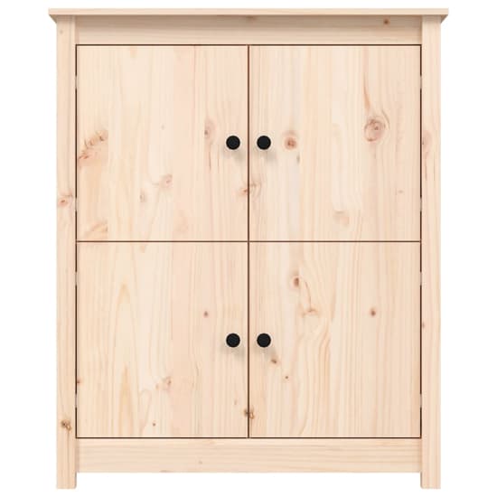 Laval Solid Pine Wood Sideboard With 4 Doors In Natural