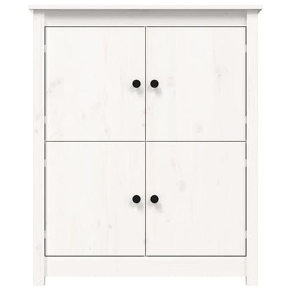 Laval Solid Pine Wood Sideboard With 4 Doors In White