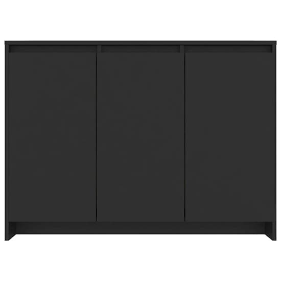 Leehi Wooden Sideboard With 3 Doors In Black