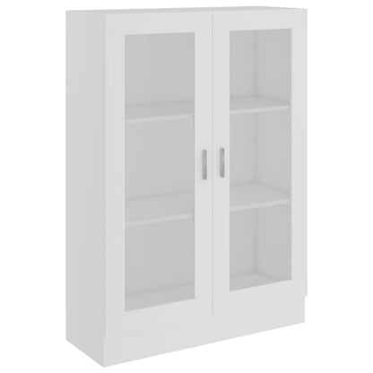 Libet Wooden Display Cabinet In With 2 Doors In White