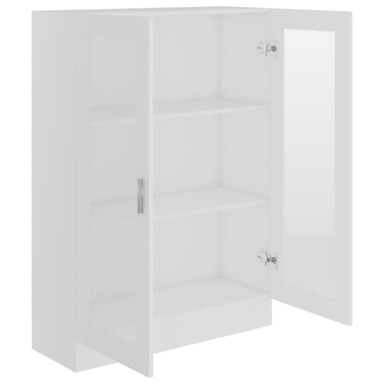 Libet Wooden Display Cabinet In With 2 Doors In White