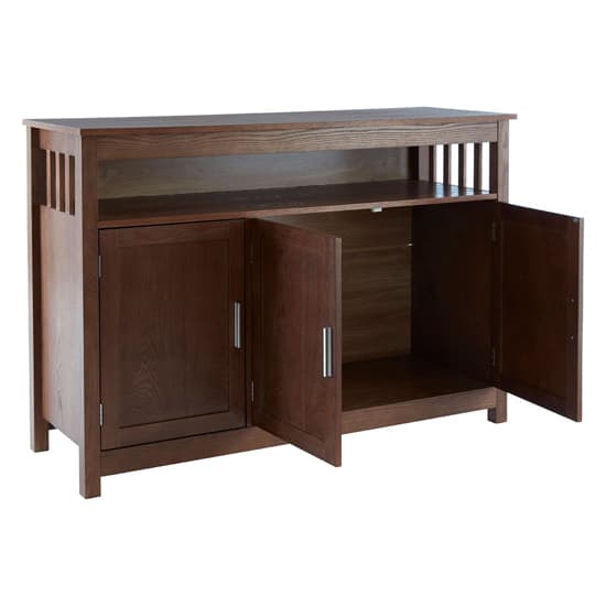 Lincolno Wooden Sideboard With 3 Doors In Walnut