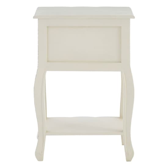 Luria Wooden Bedside Cabinet With 2 Drawers In White