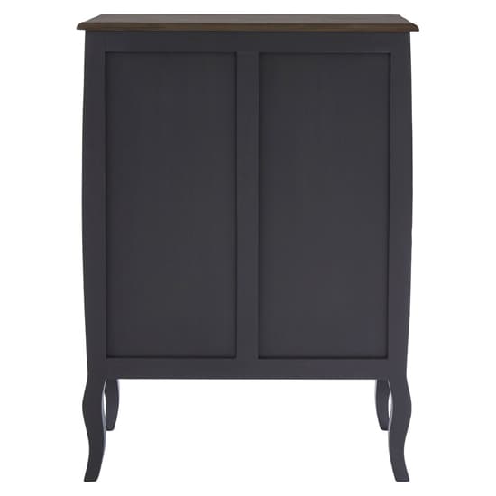 Luria Wooden Chest Of 4 Drawers In Dark Grey