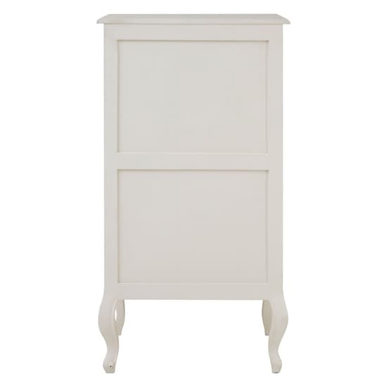 Luria Wooden Chest Of 5 Drawers In White