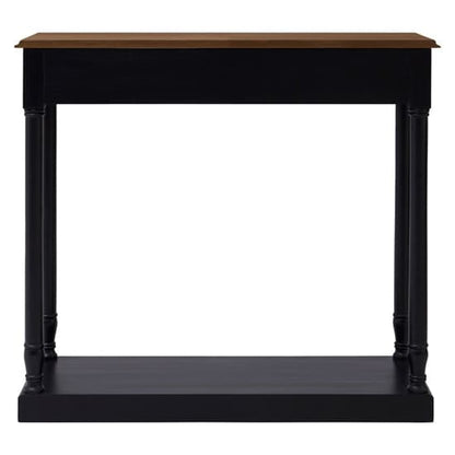 Luria Wooden Console Table With 1 Drawer In Natural And Black