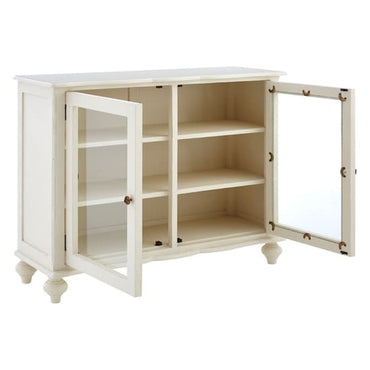 Luria Wooden Display Cabinet With 2 Doors In White